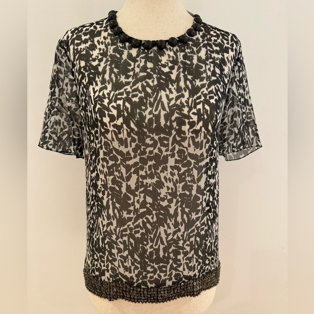 Isabel Marant new with tags silk shirt with neck and hem detailing